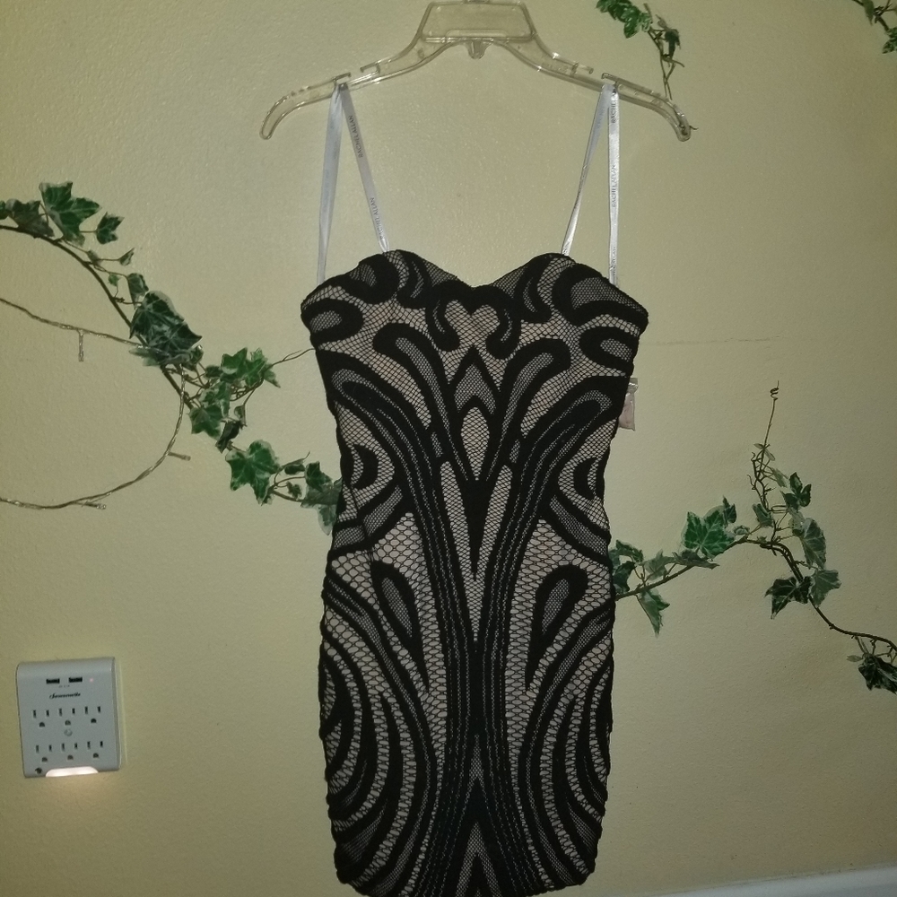 Rachel Allan Black Strapless Cocktail Dress size 0